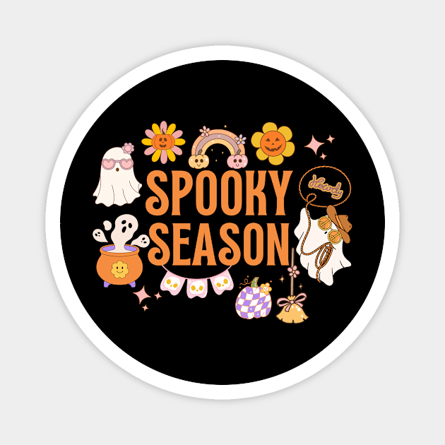 Groovy Spooky Season Halloween Magnet by The WYLD Tribe